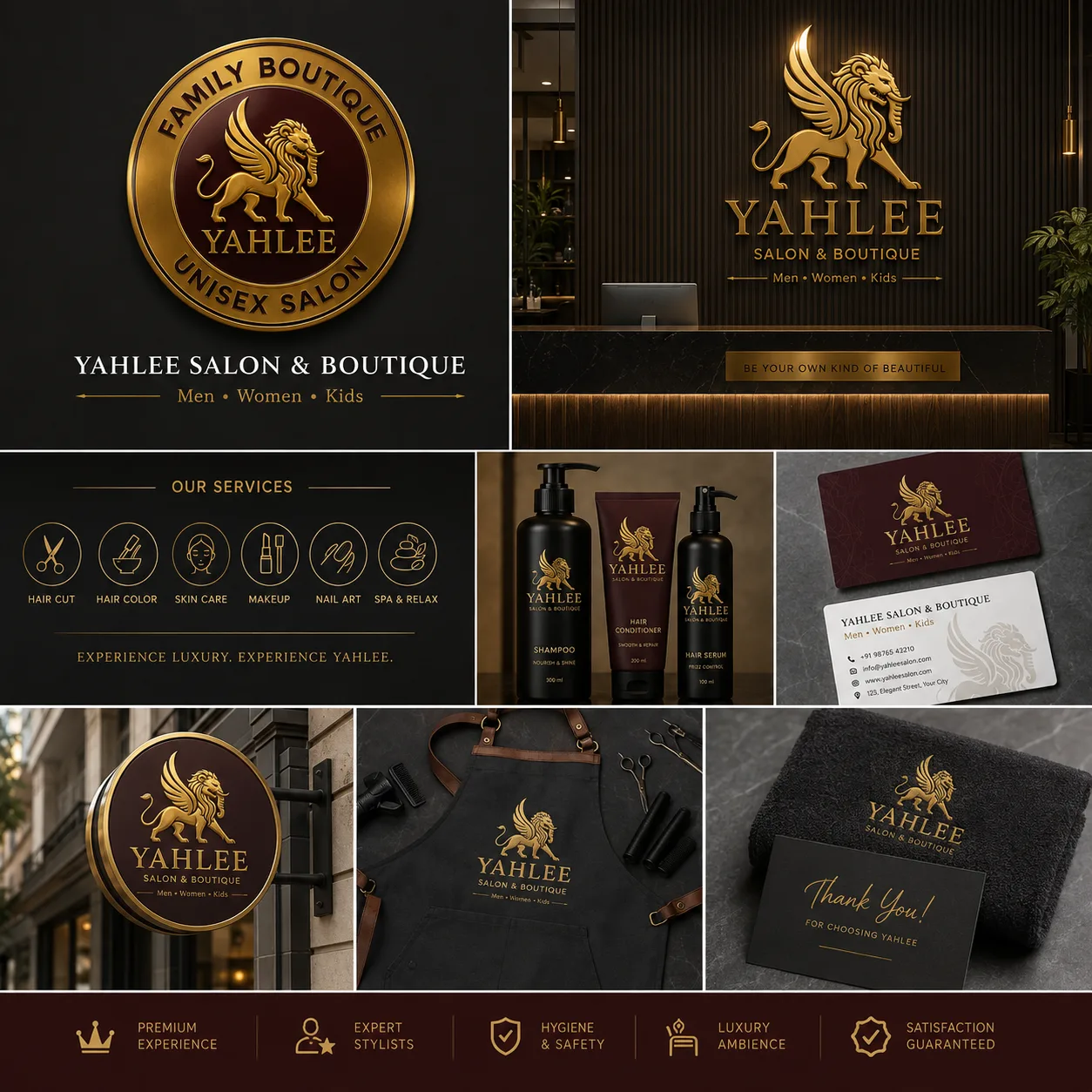 Yahlee Salon & Boutique — Brand Identity