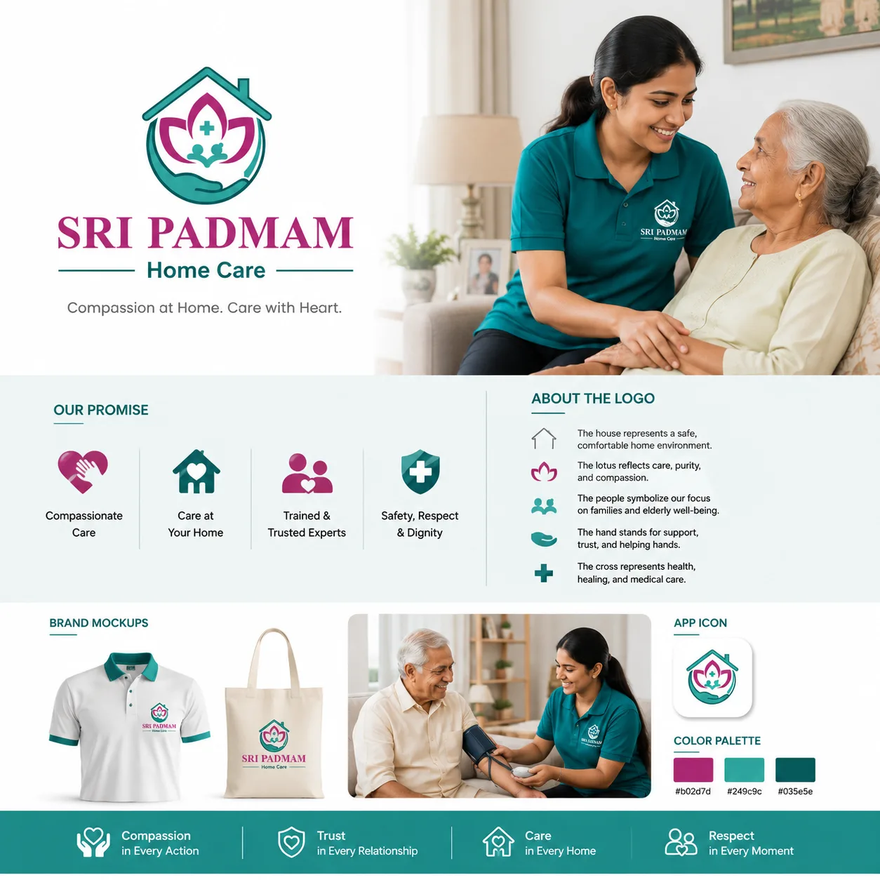 Sri Padmam Home Care — Brand Identity
