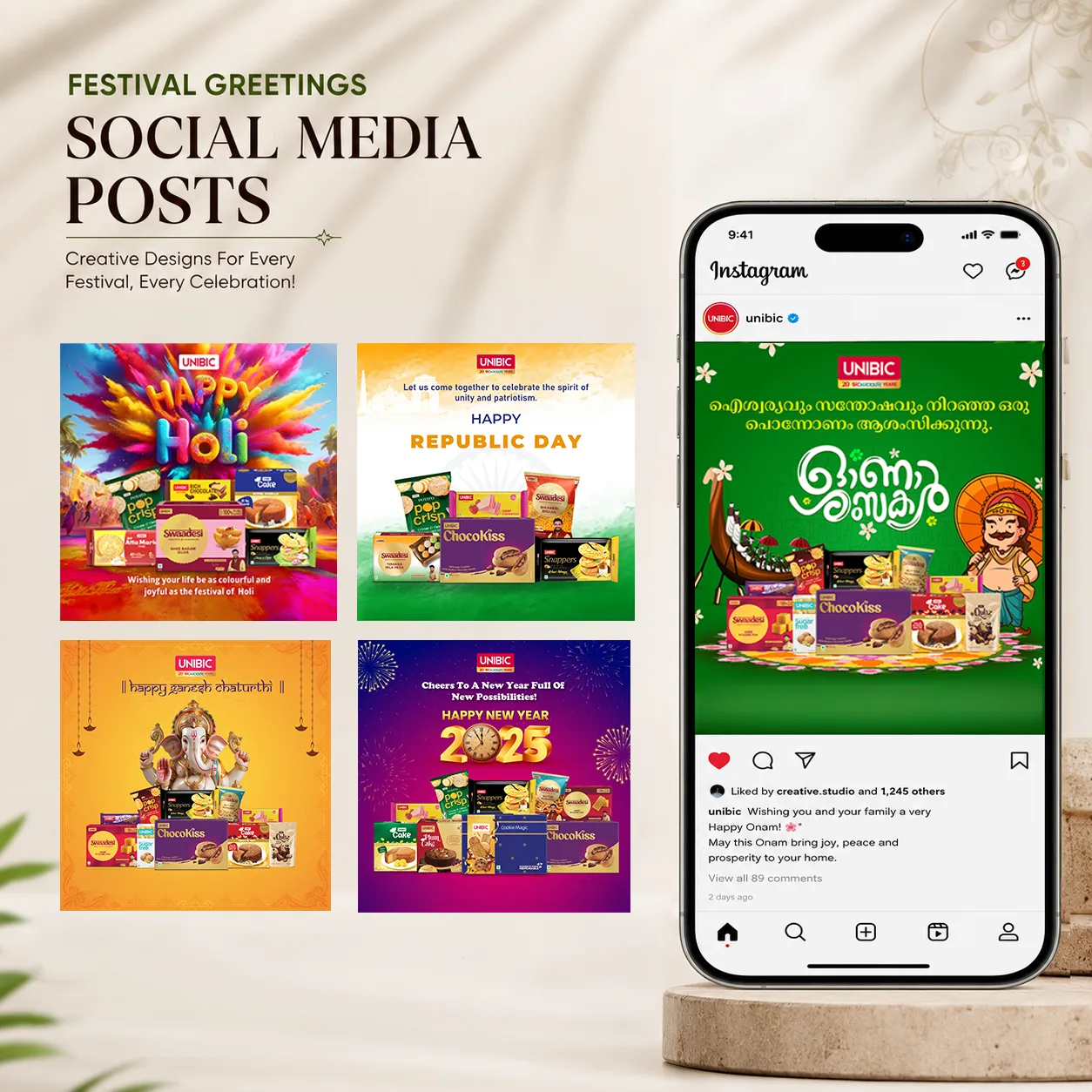 Unibic — Festival Greetings Series