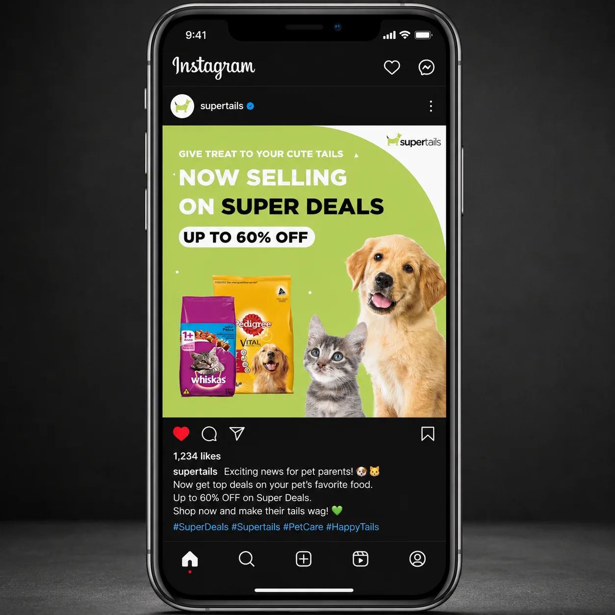 Supertails — Pet Food Campaign