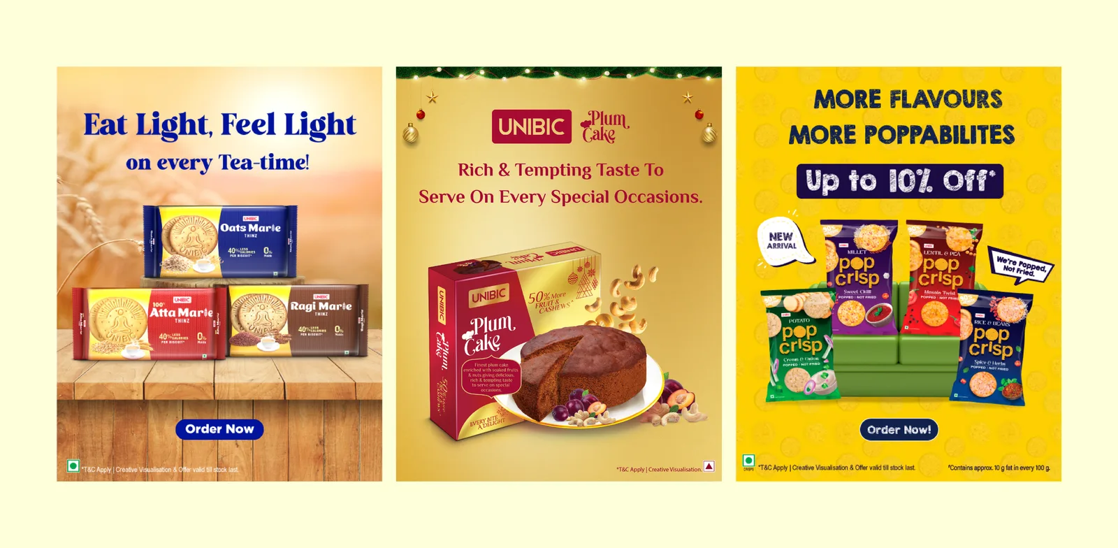 Unibic — Web Banner Set