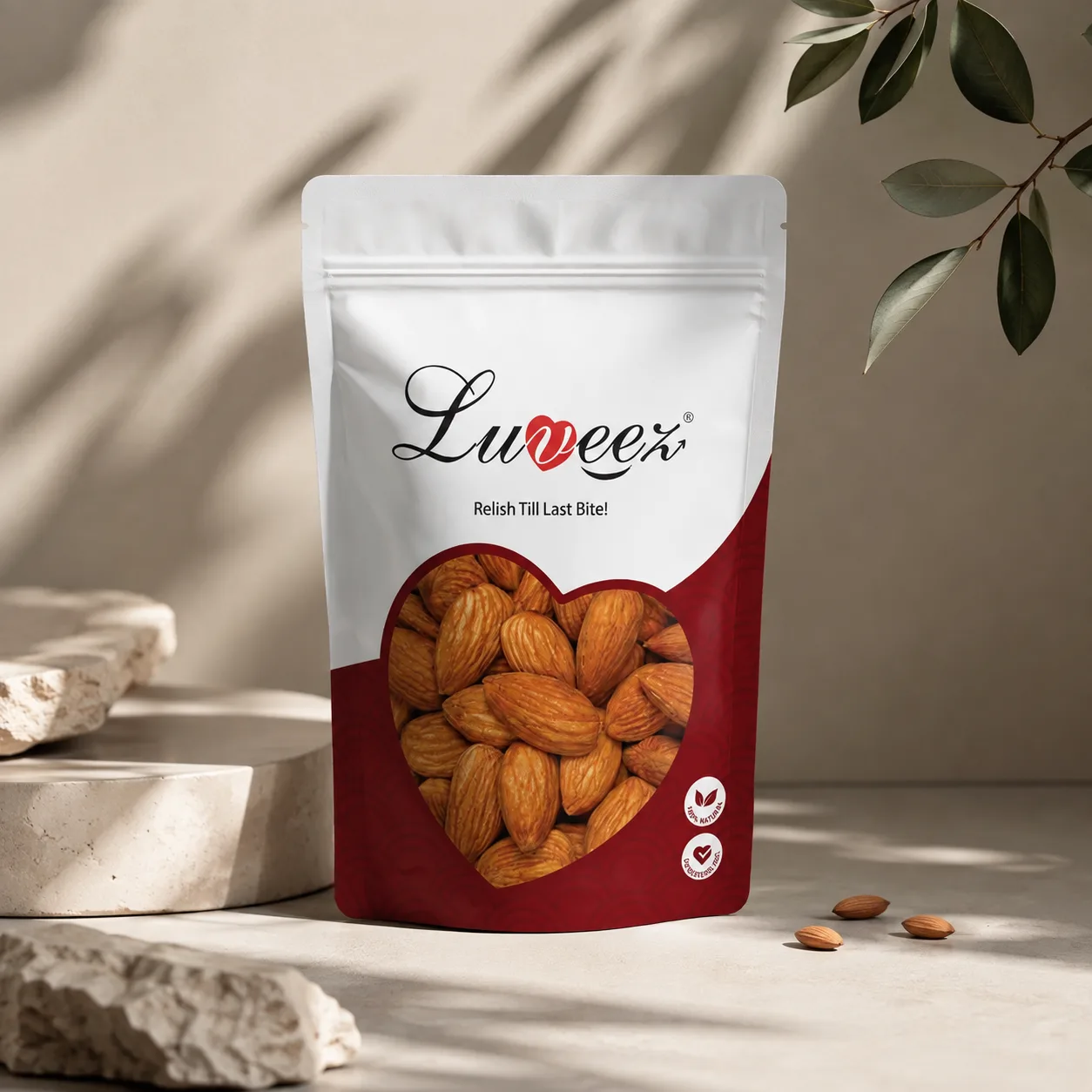 Luveez — Almond Pouch Design