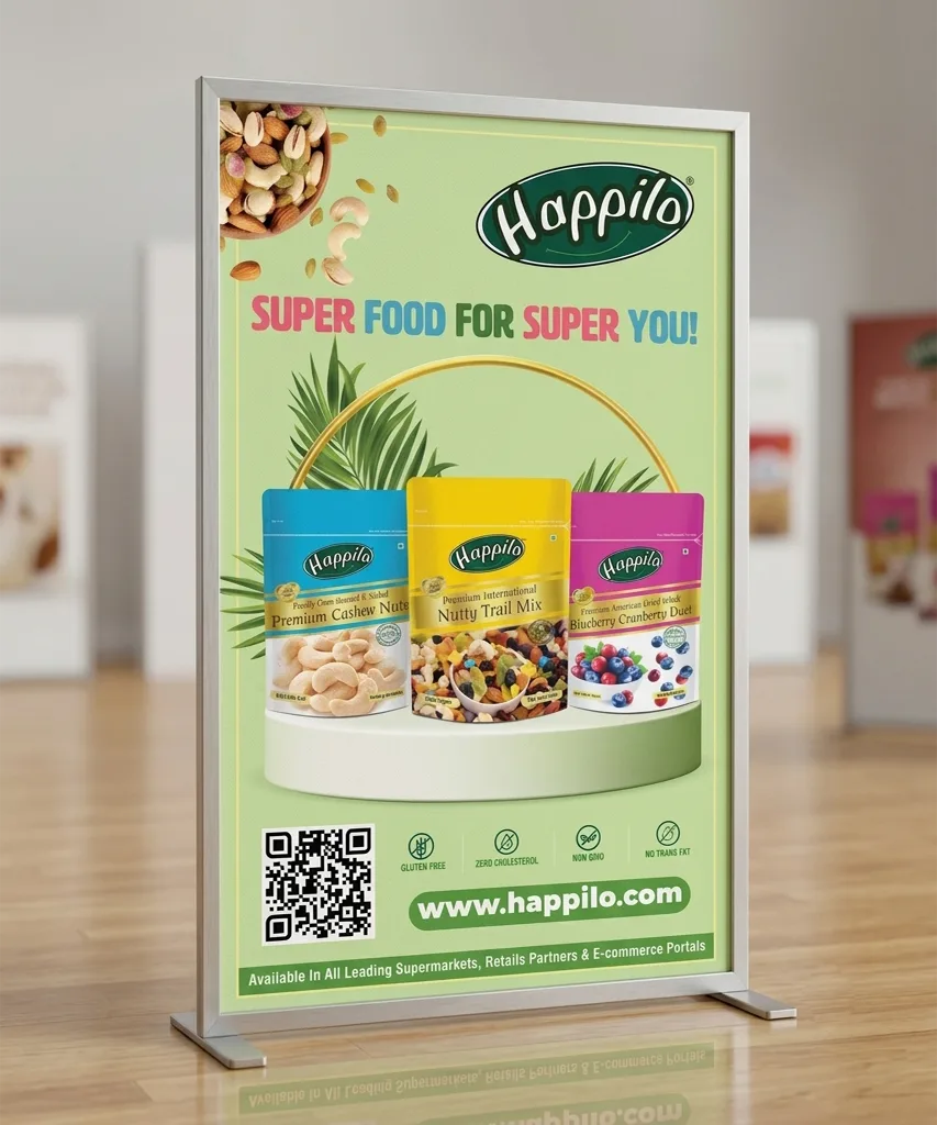 Happilo — Retail Standee